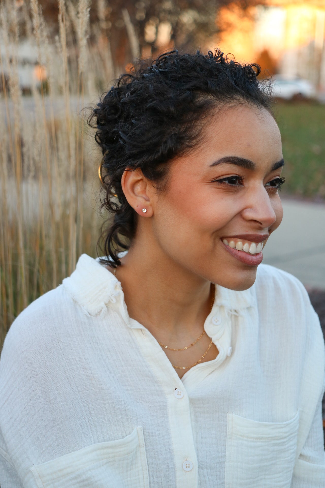 Topaz Stud Earrings