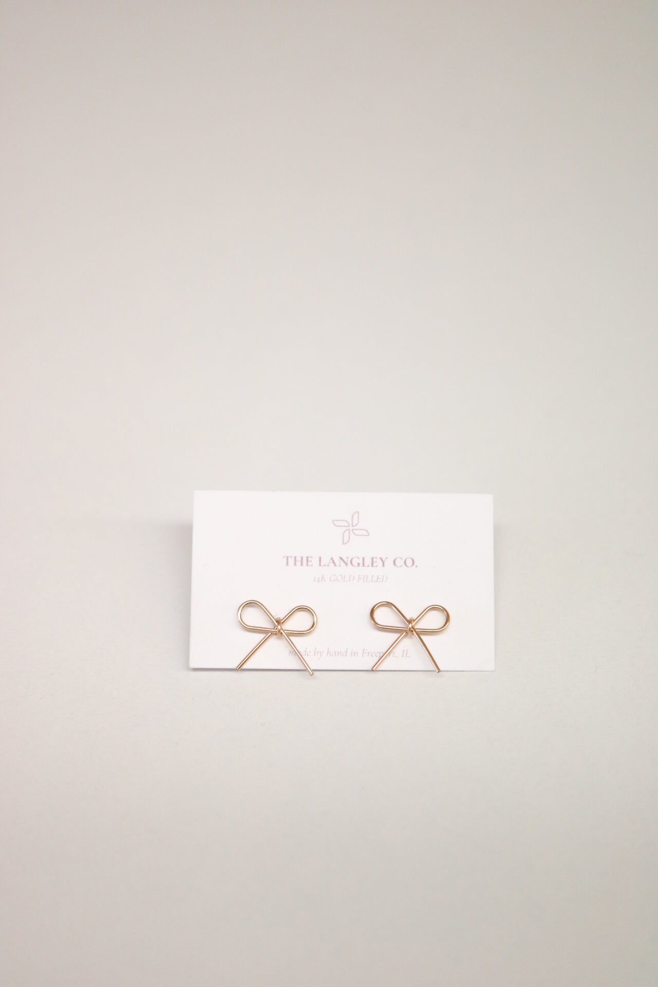 Minimalist Bow Earrings