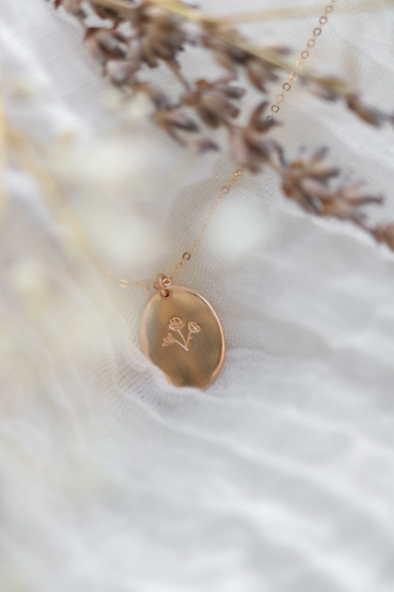 Birth Flower Bouquet Necklace