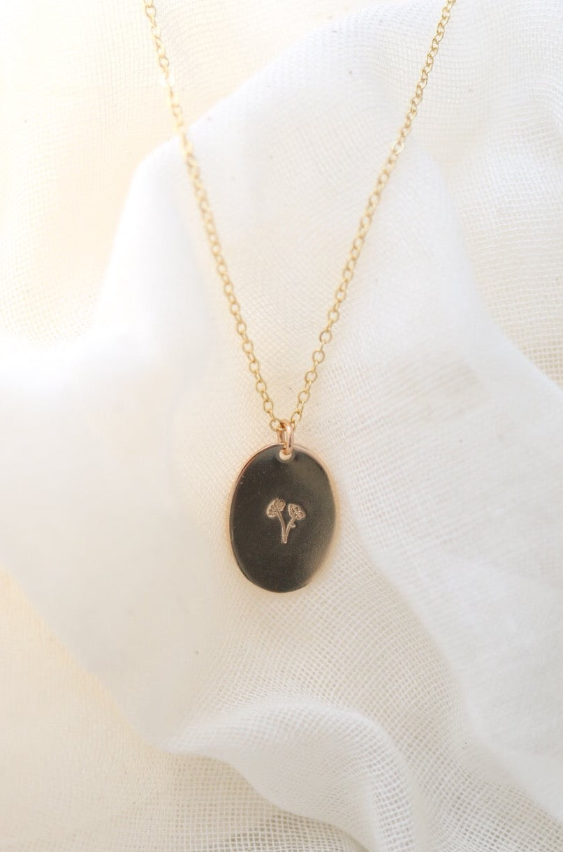 Birth Flower Bouquet Necklace