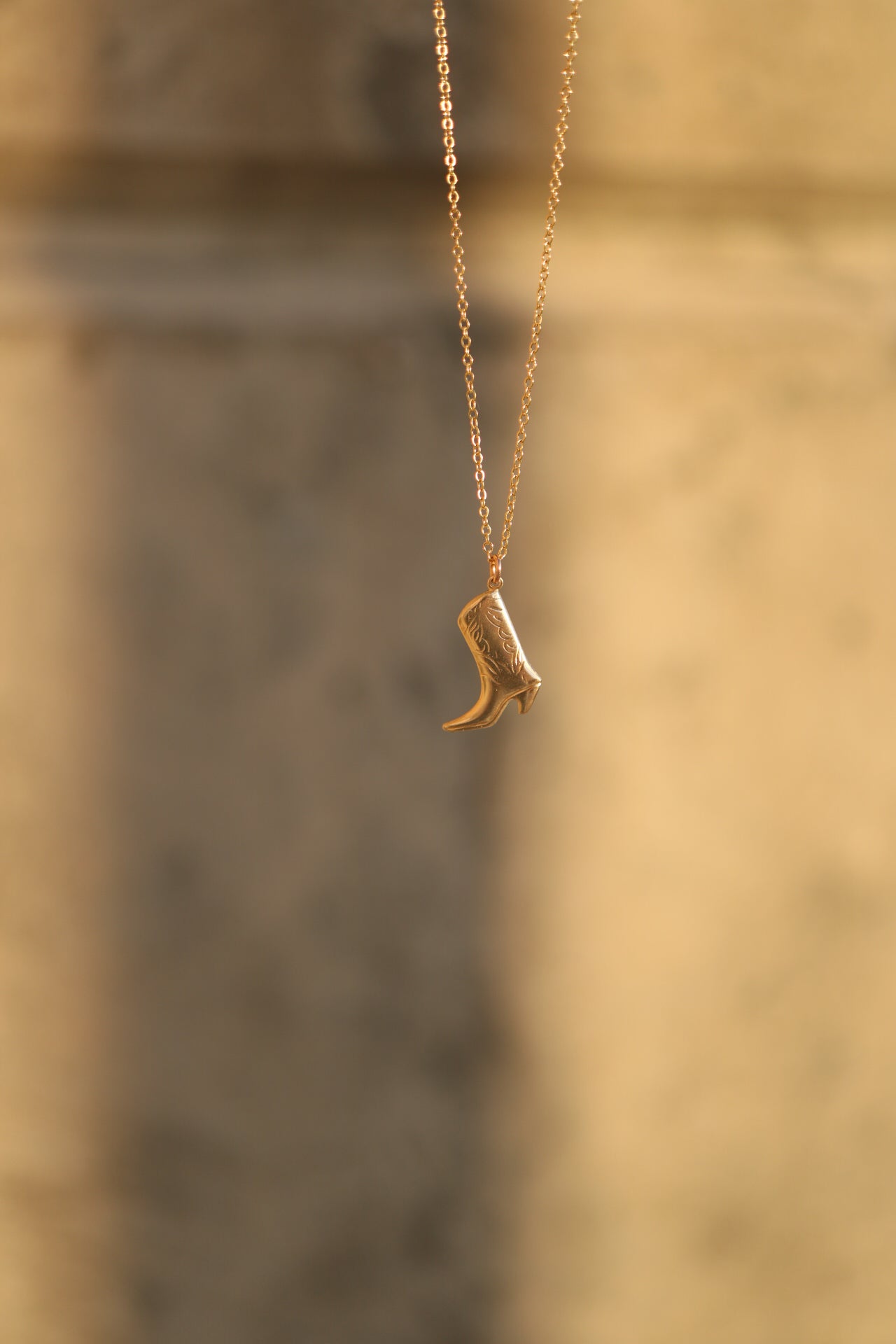 Cowboy Boot Necklace