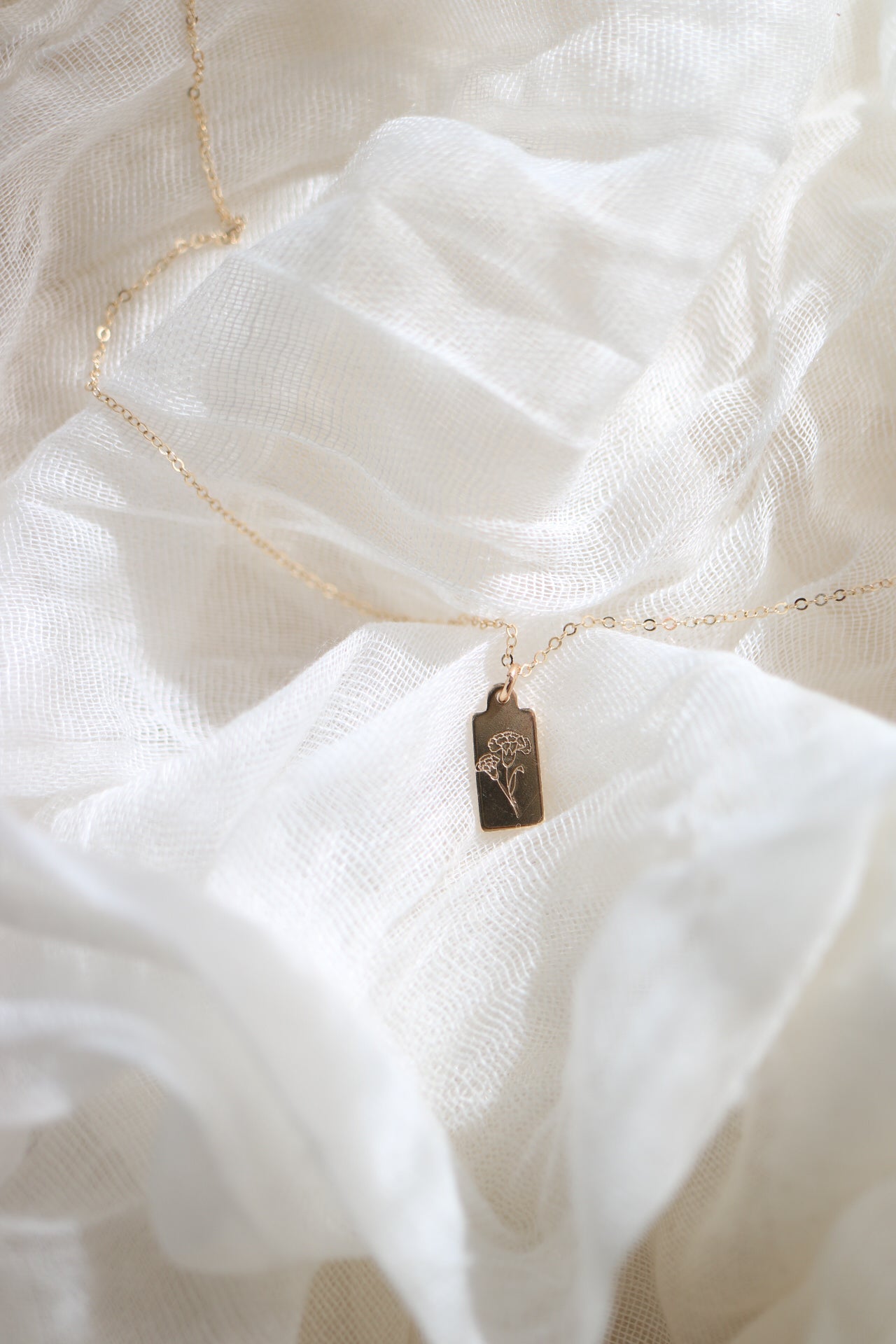 Birth Flower Necklace