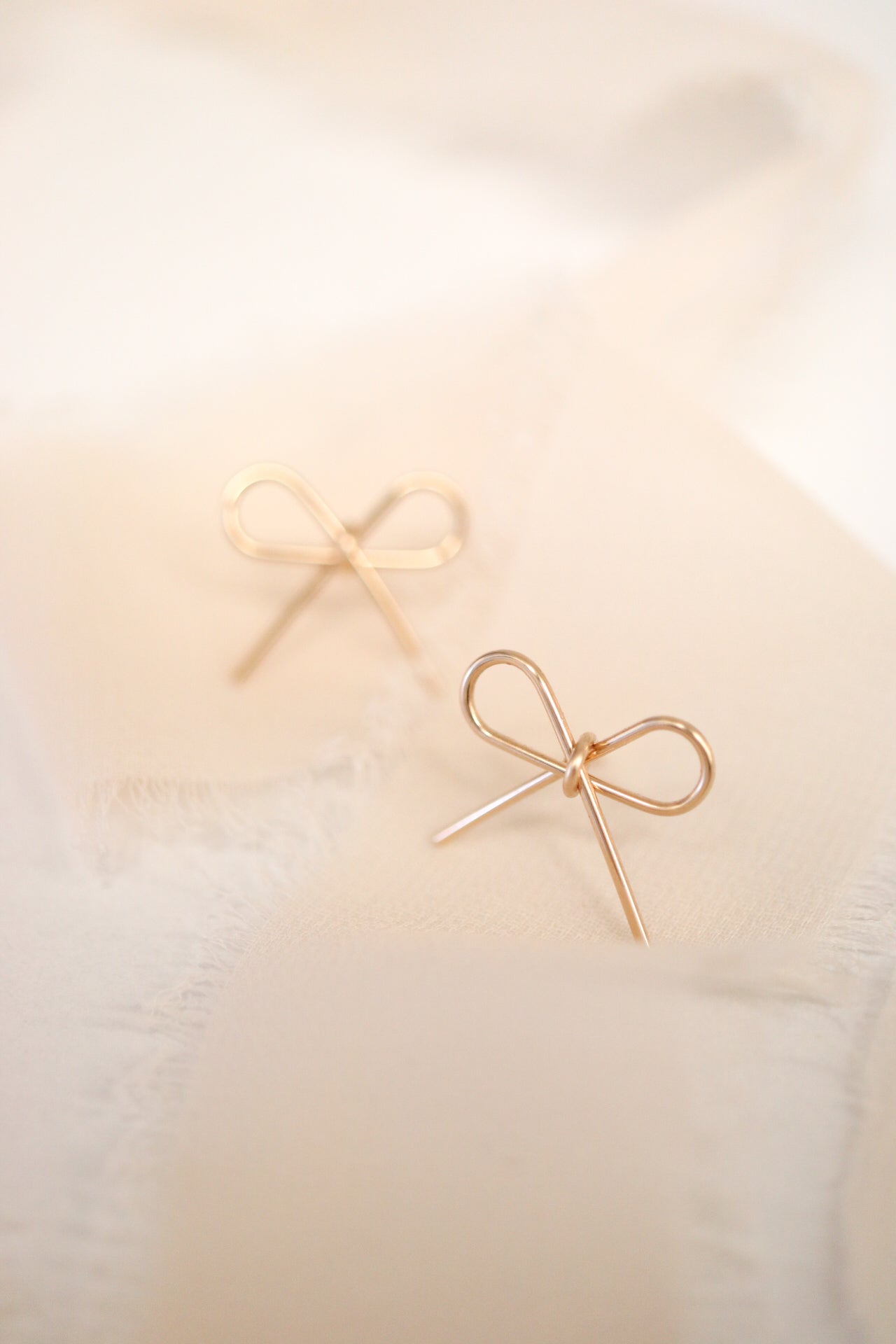 Minimalist Bow Earrings