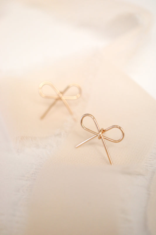 Minimalist Bow Earrings