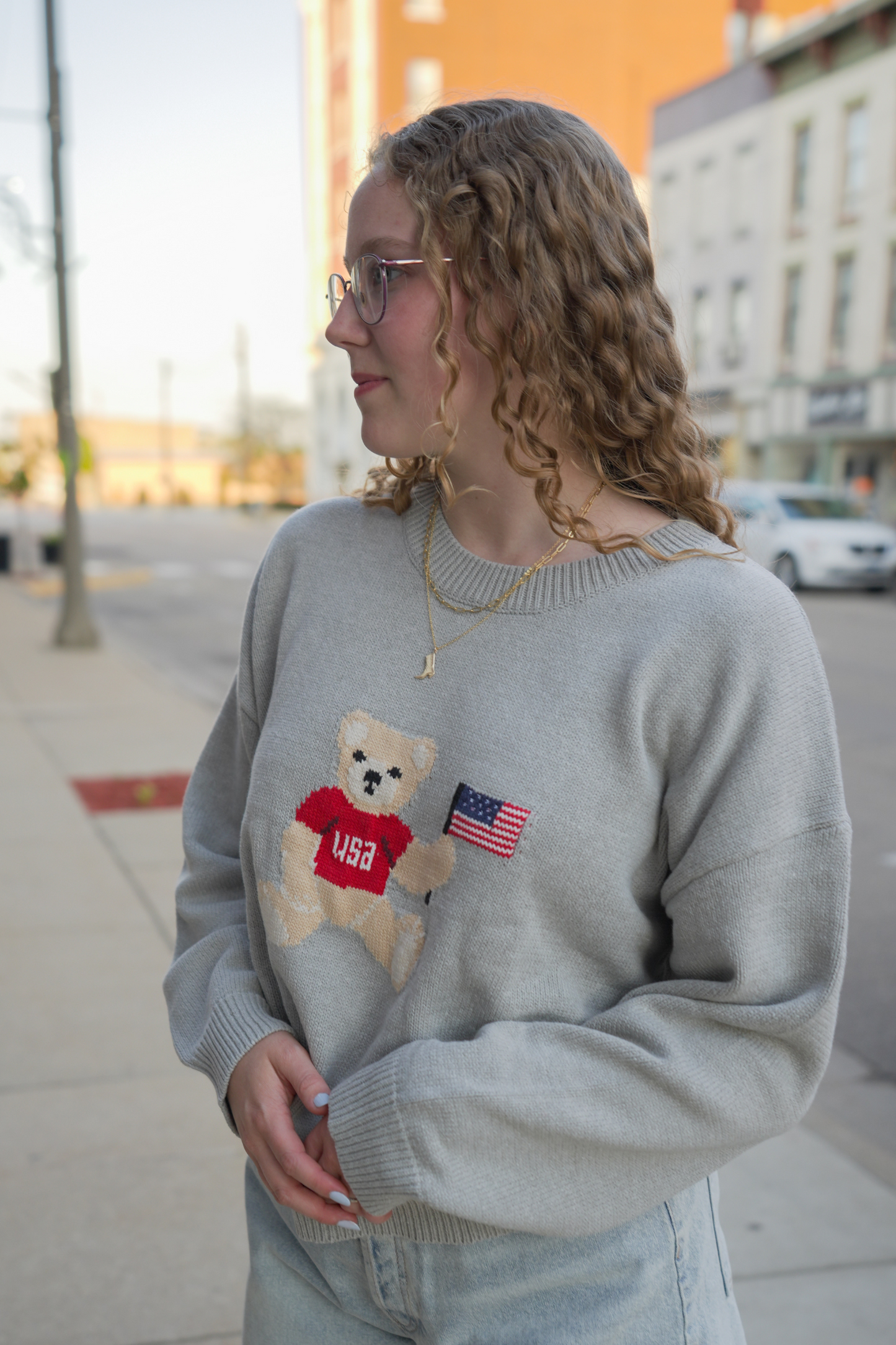Teddy Bear Knit Sweater