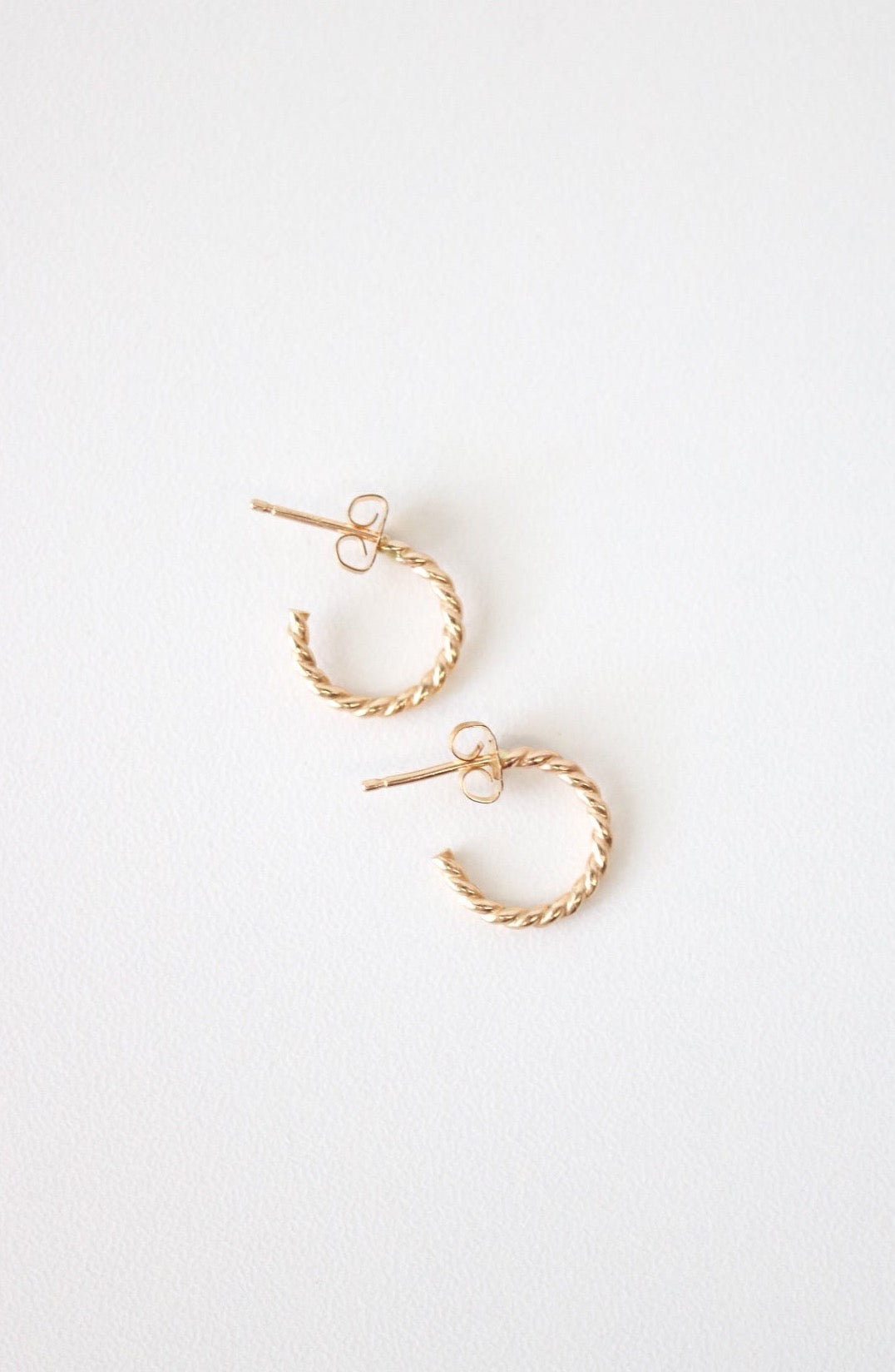 12mm Twisted Hoop Earrings