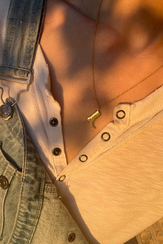 Cowboy Boot Necklace