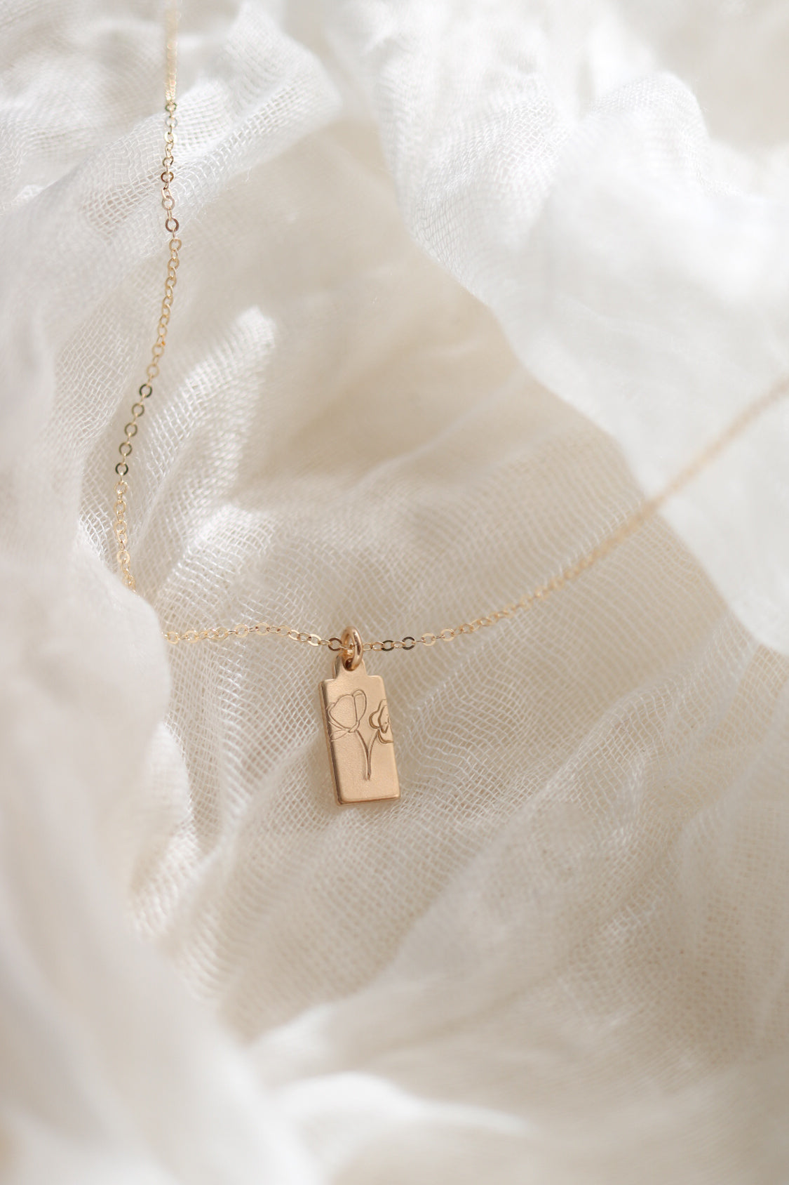 Birth Flower Necklace