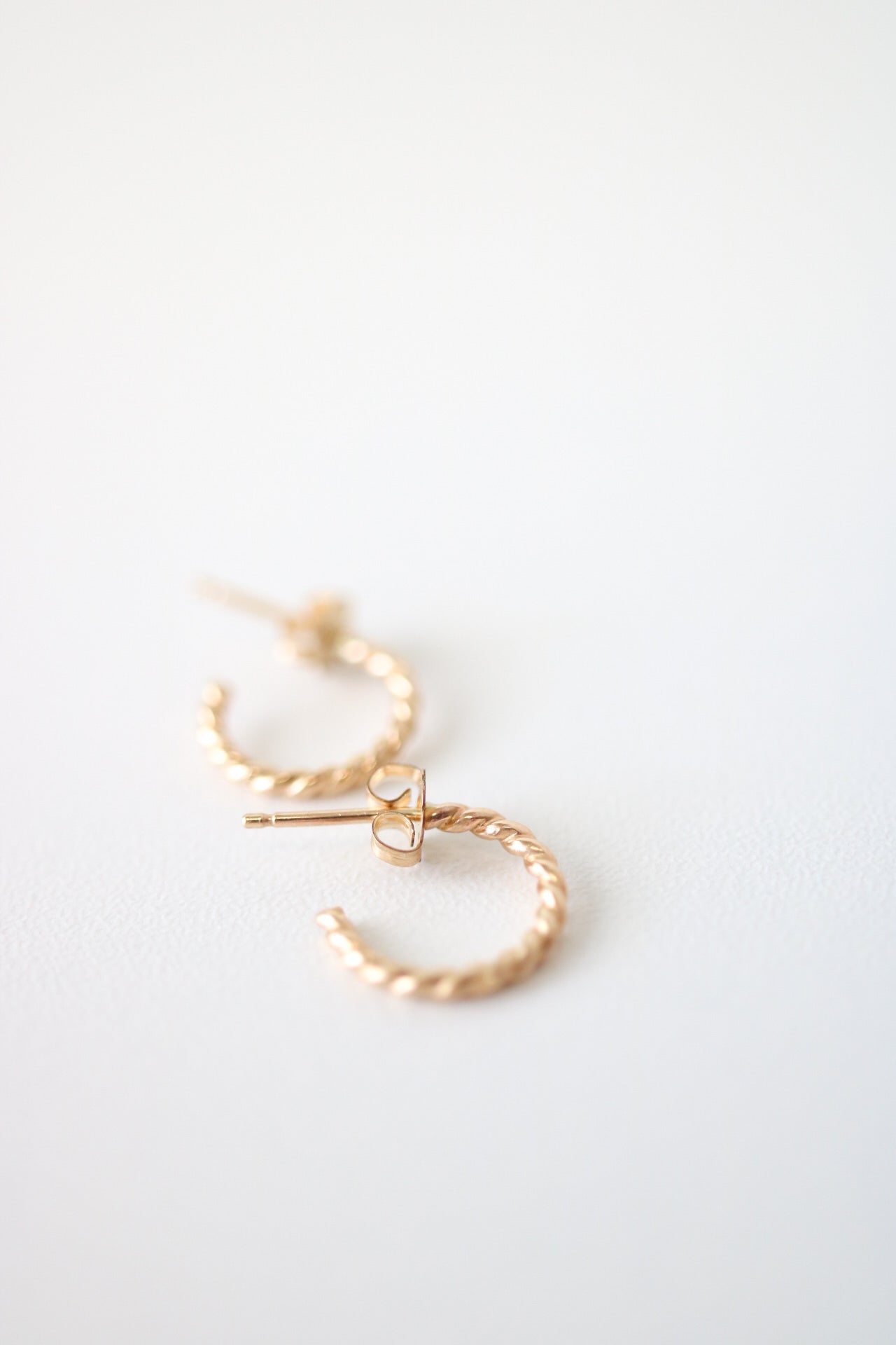 12mm Twisted Hoop Earrings
