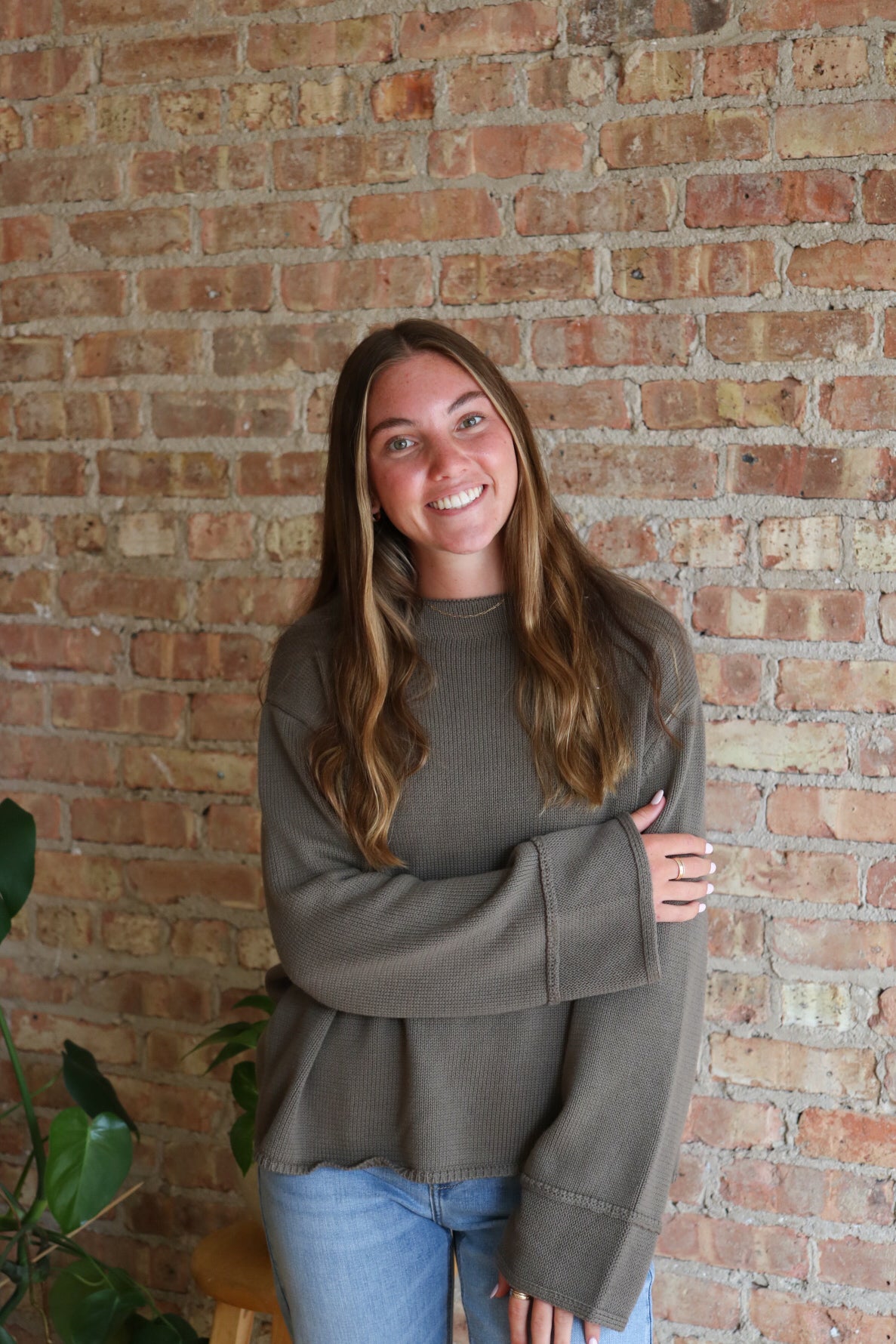 Harvest Sweater: Olive