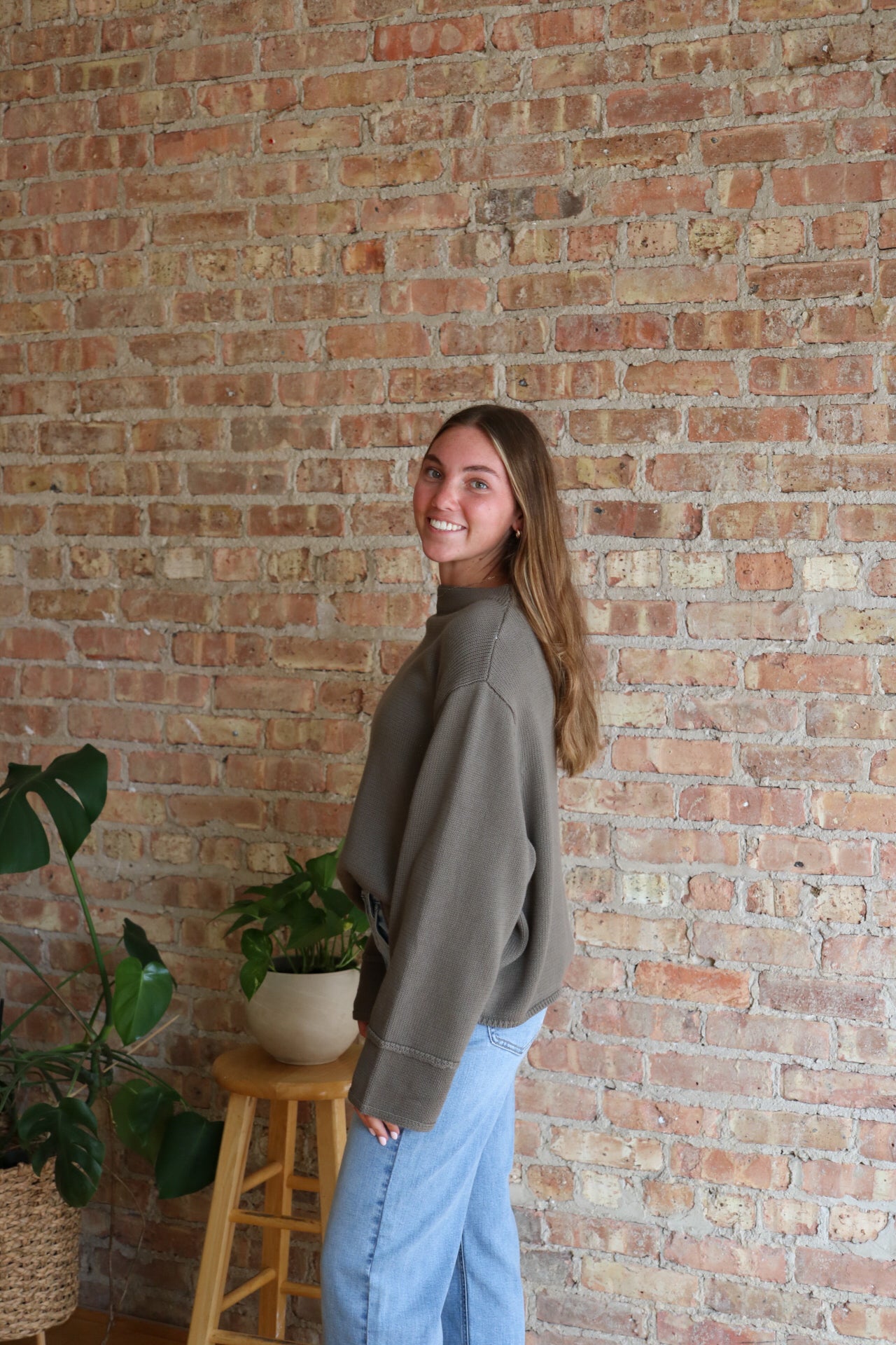 Harvest Sweater: Olive