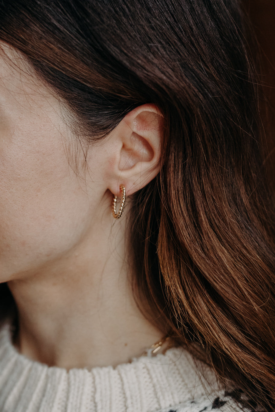 Thick Twisted Hoops