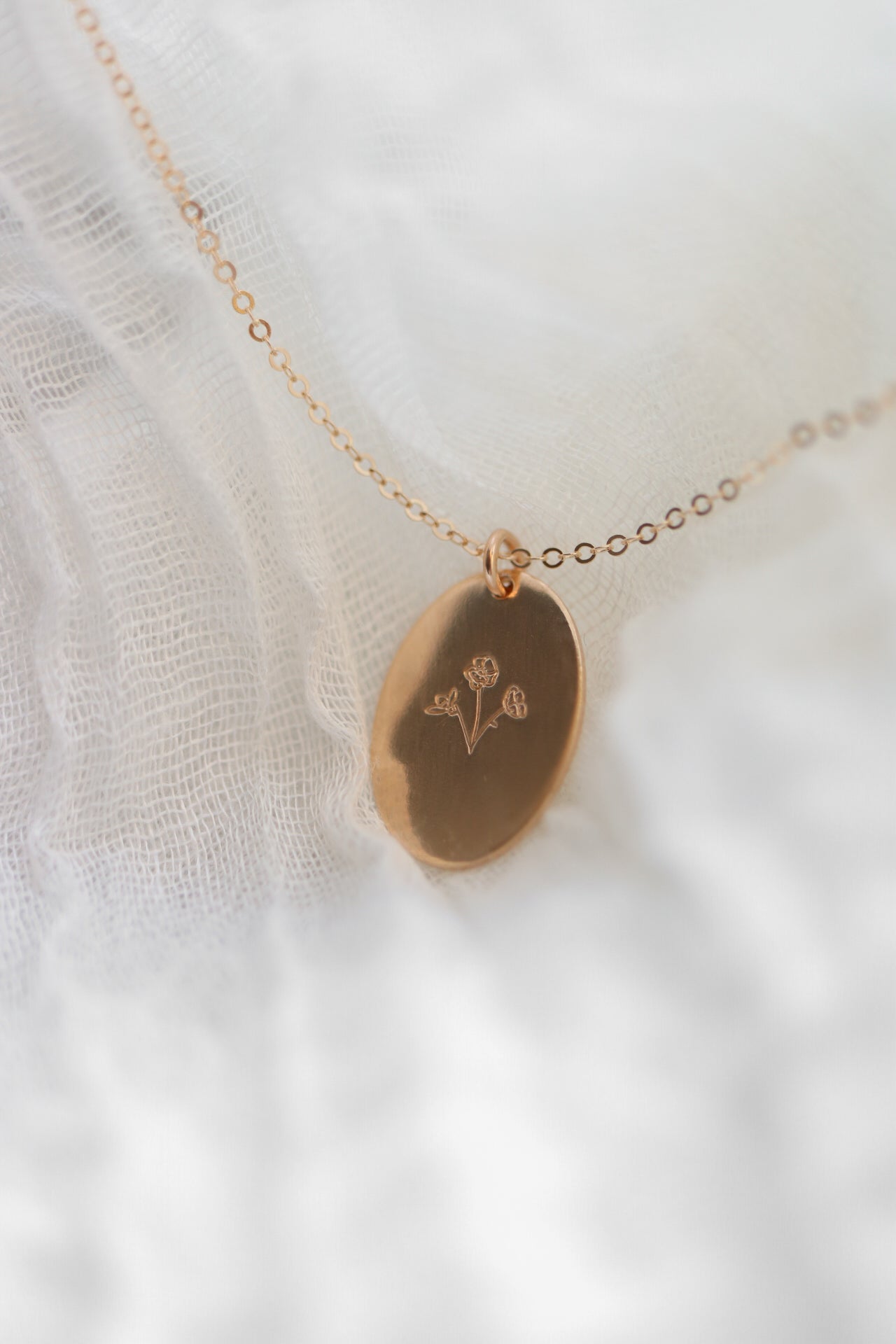 Birth Flower Bouquet Necklace