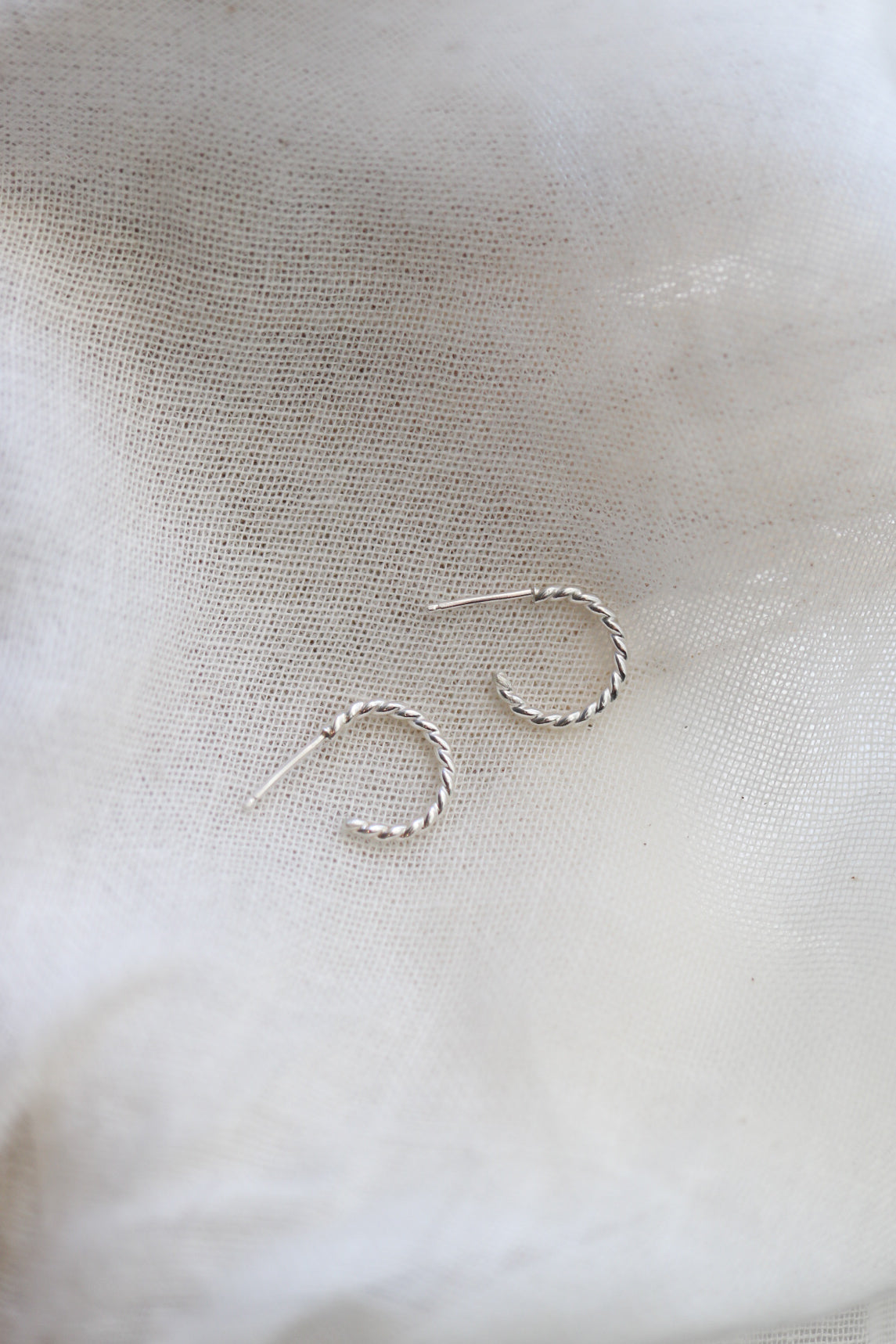 12mm Twisted Hoop Earrings