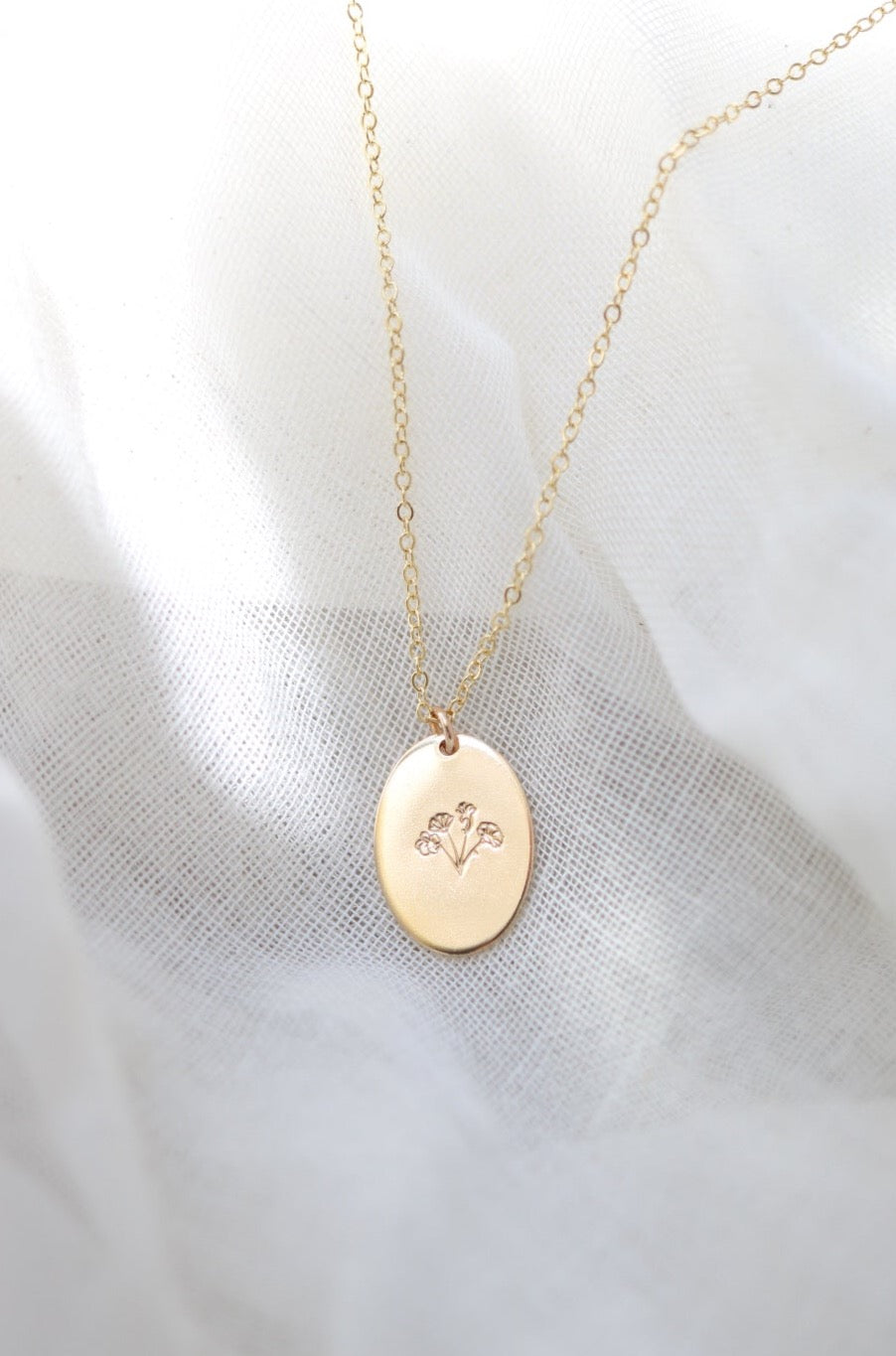 Birth Flower Bouquet Necklace