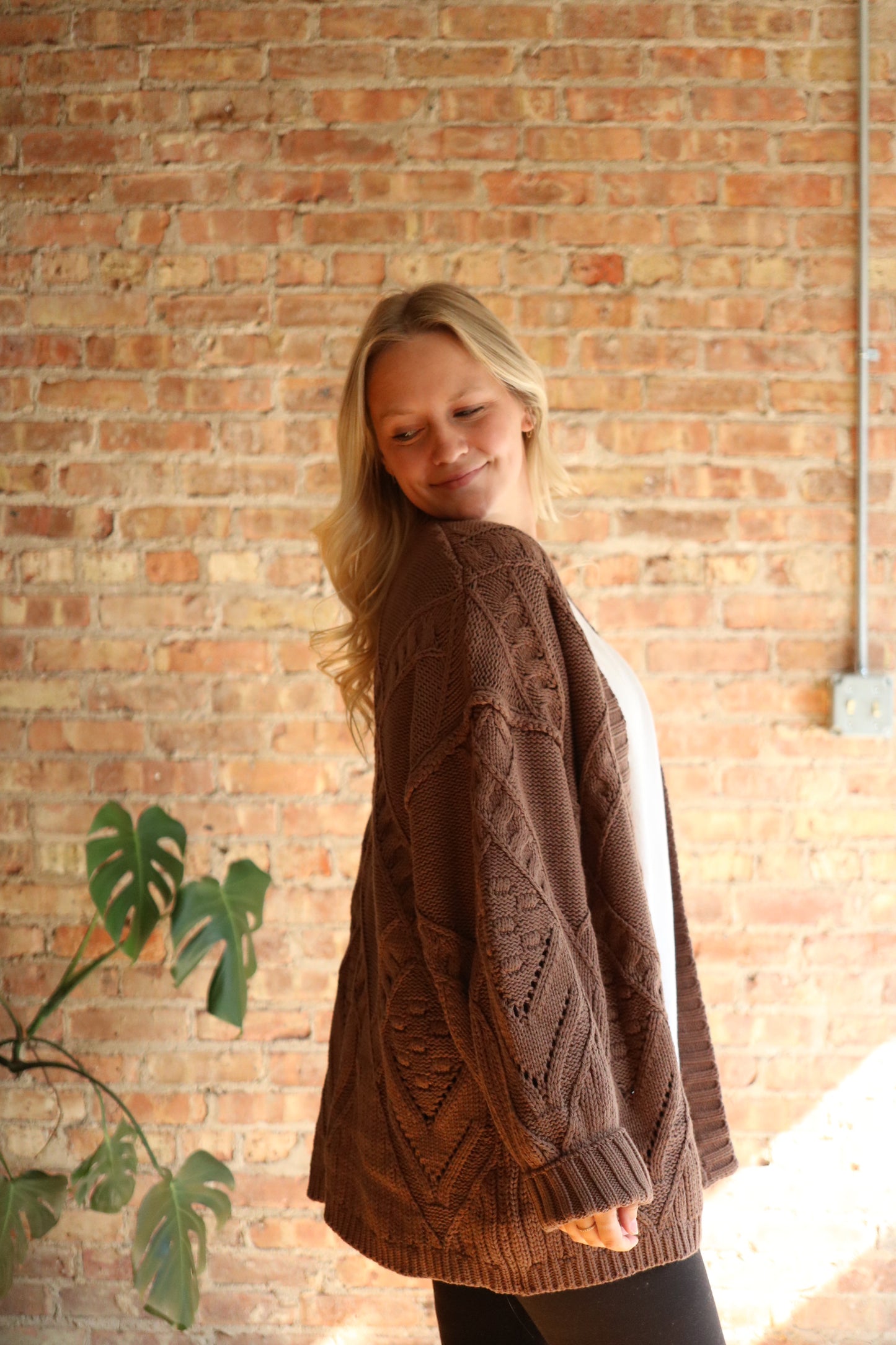 Pecan Chunky Knit Sweater