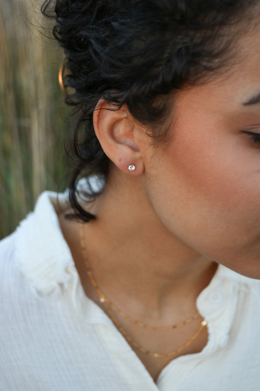 Topaz Stud Earrings