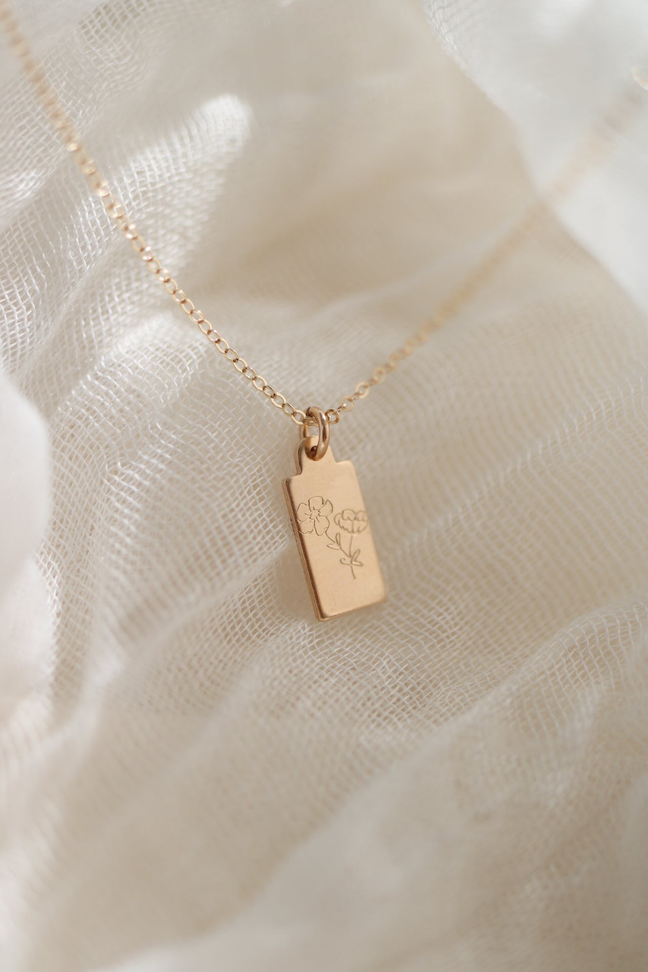 Birth Flower Necklace