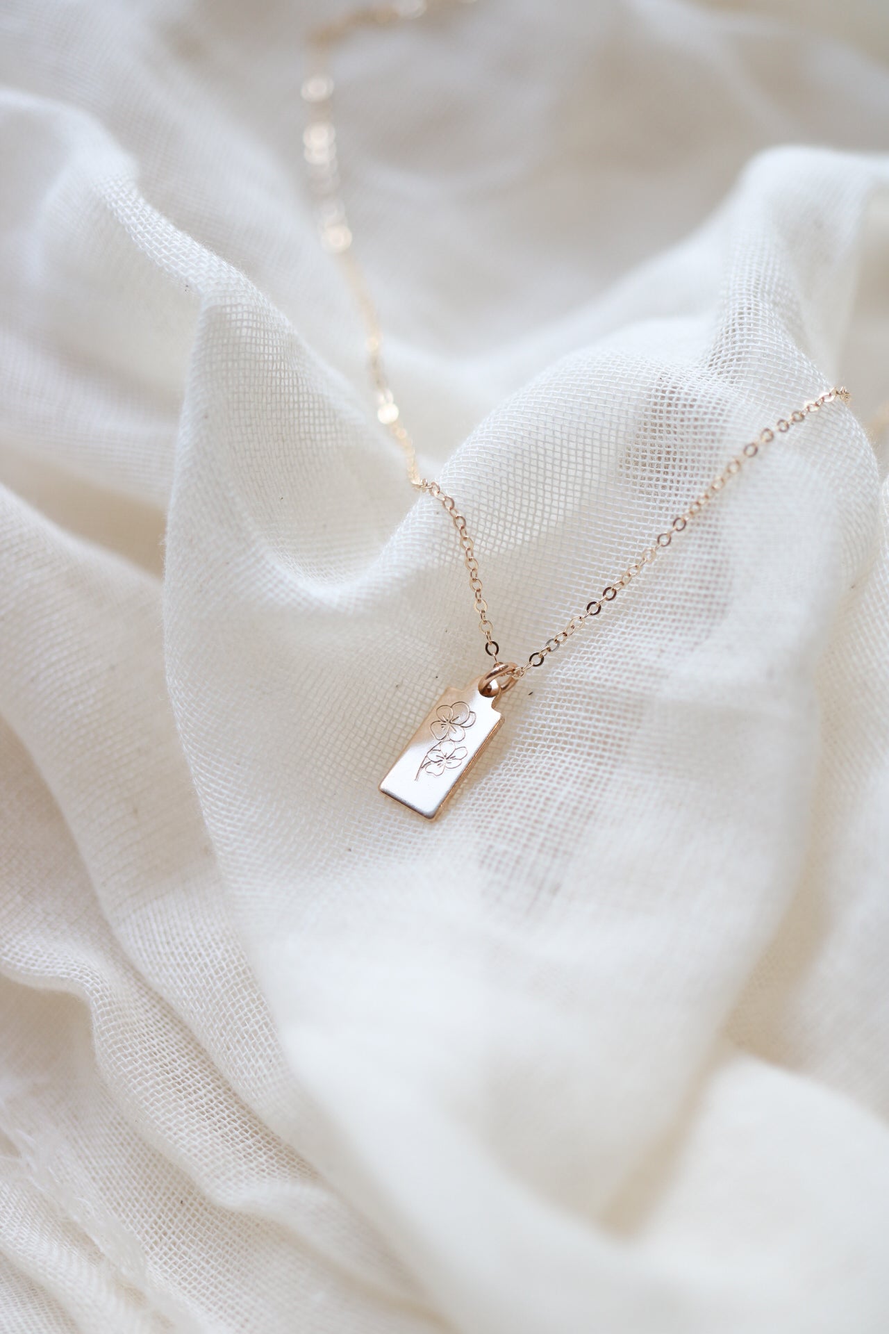 Birth Flower Necklace