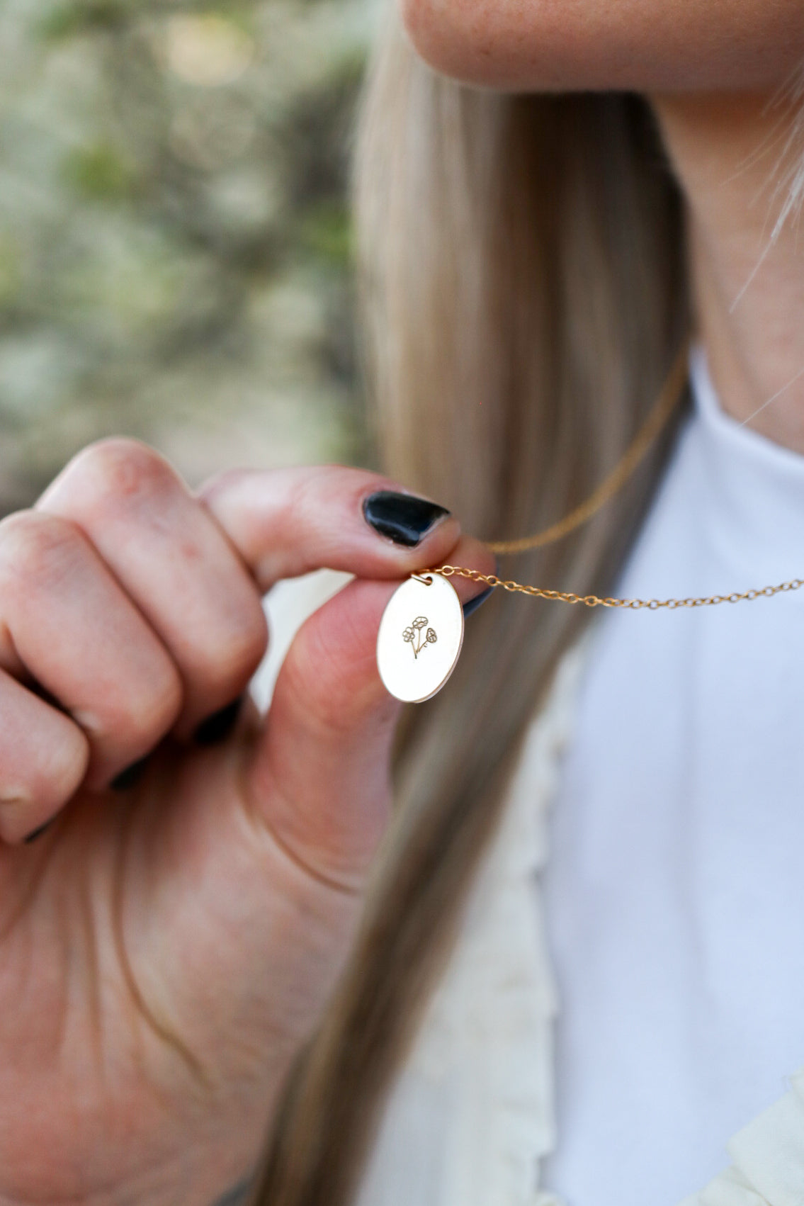 Birth Flower Bouquet Necklace