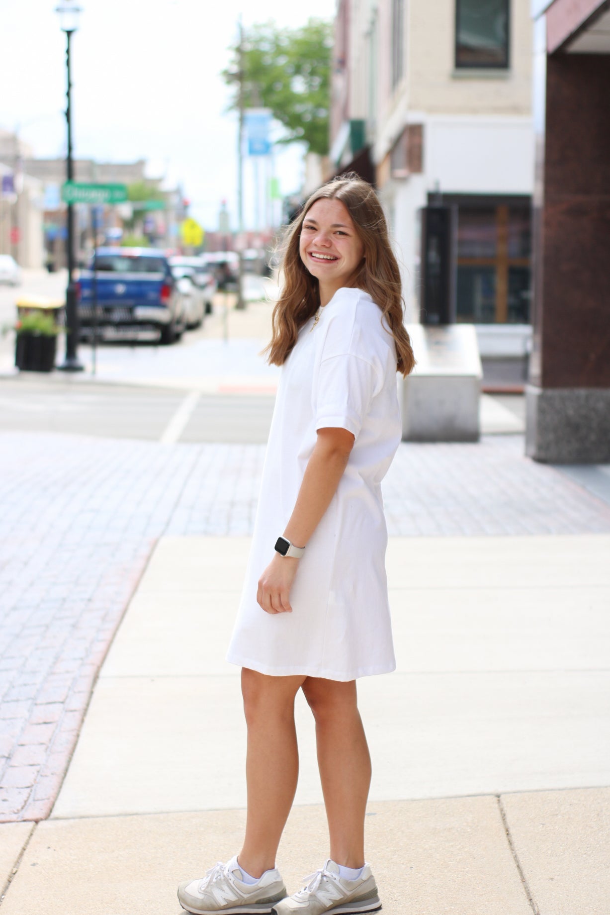 Sway Mini Dress: White