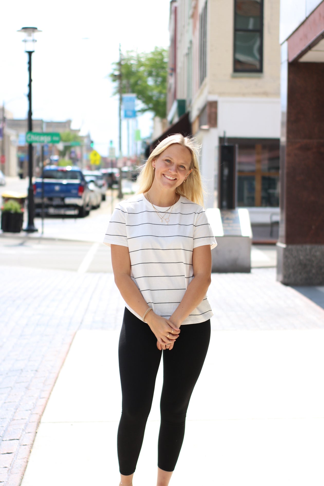 Asher Tee: Black Stripes