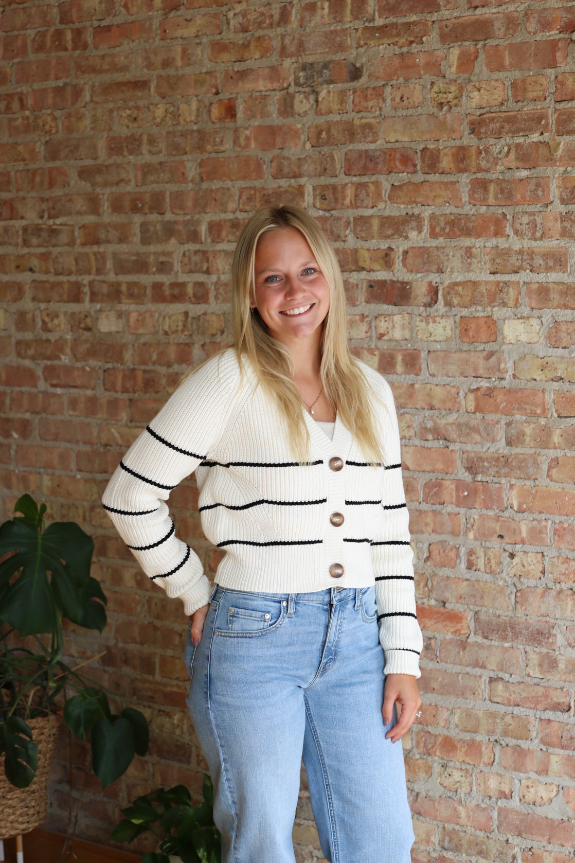 Stefi Striped Cardigan