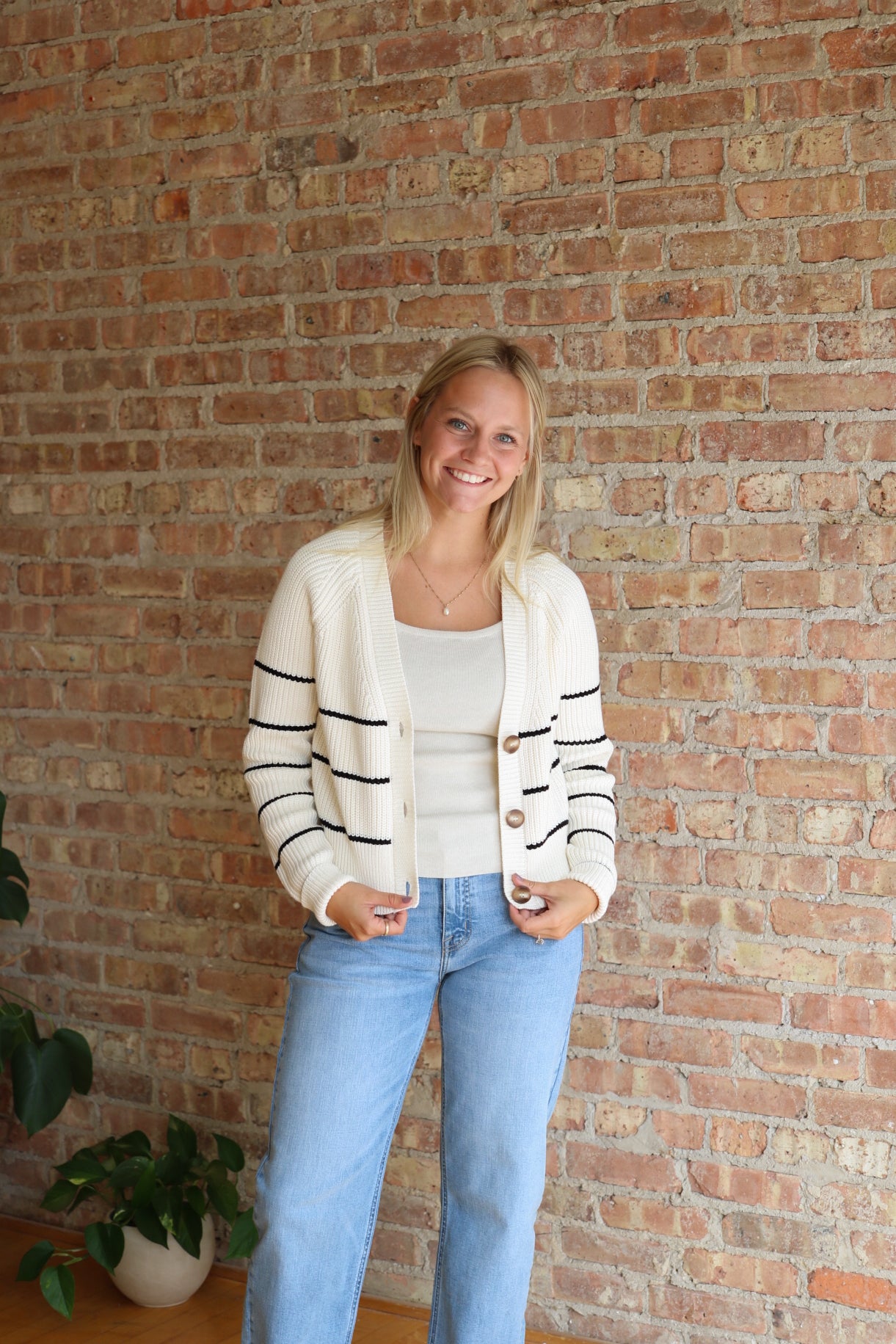 Stefi Striped Cardigan