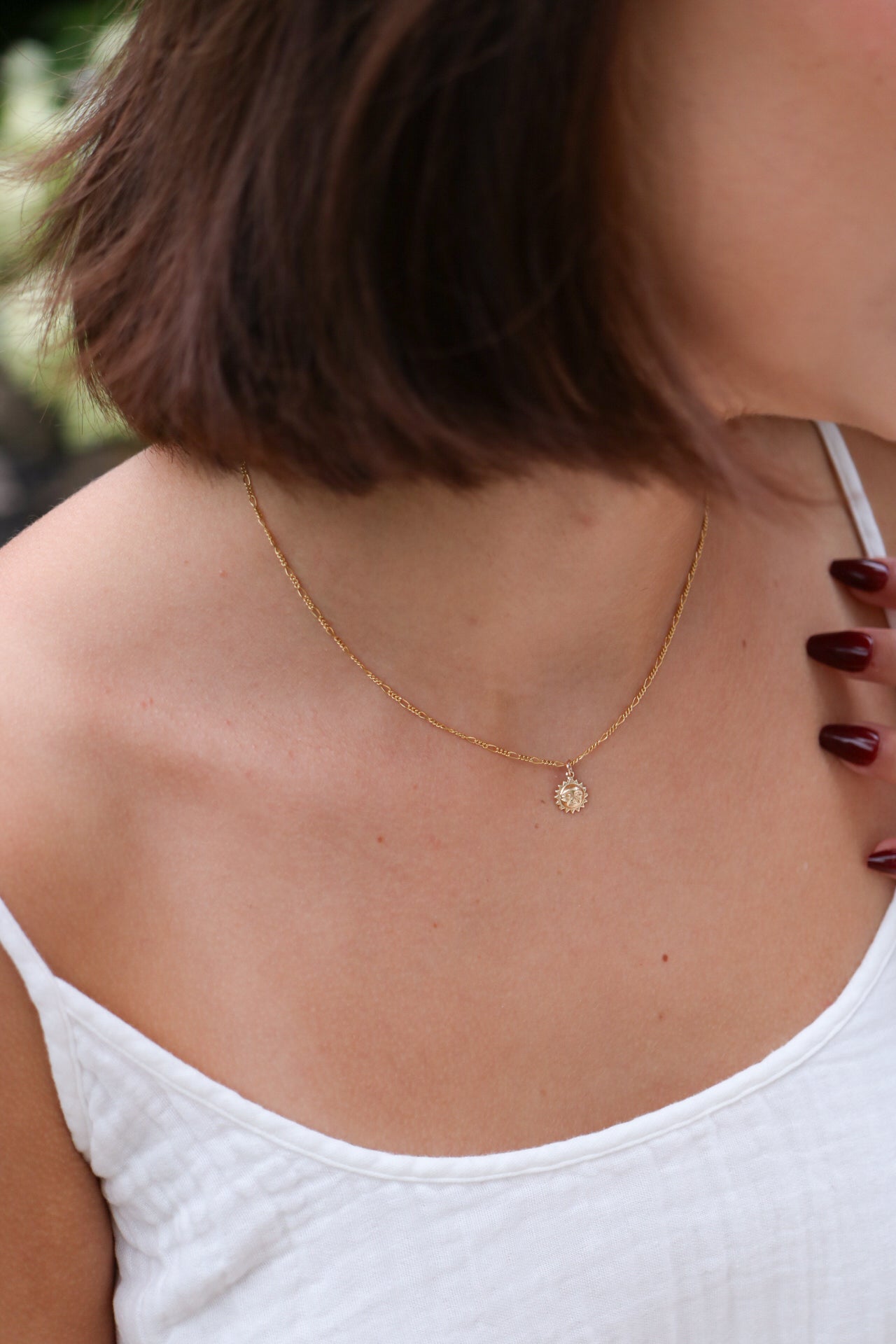 Sun Charm Necklace