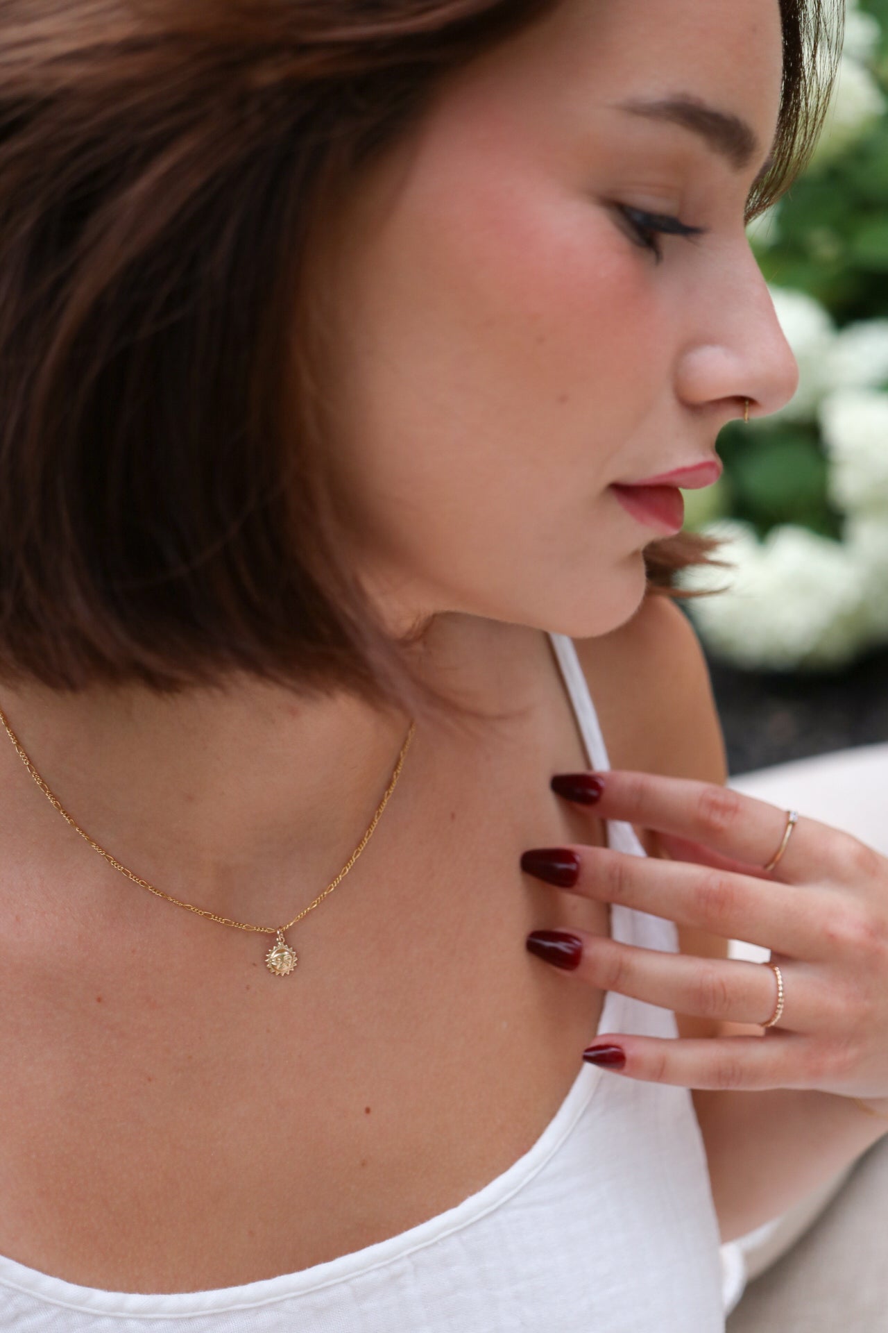 Sun Charm Necklace