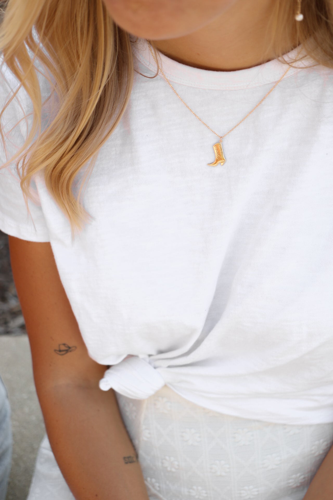 Cowboy Boot Necklace