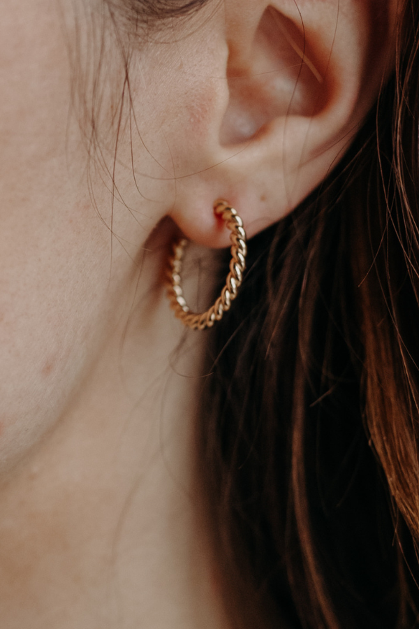 Thick Twisted Hoops