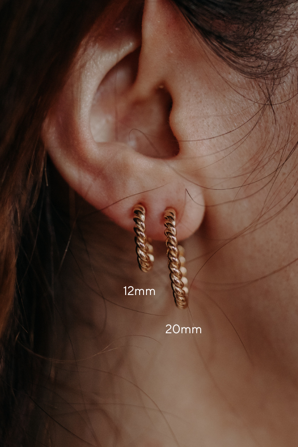 Thick Twisted Hoops