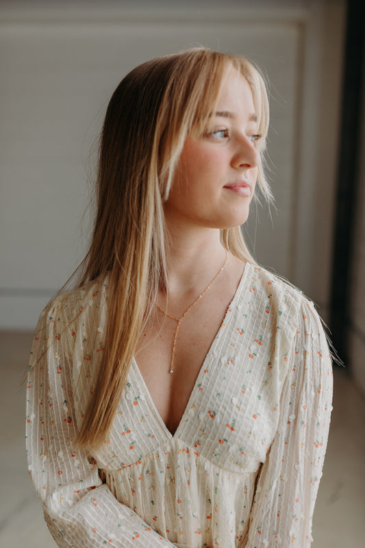 Pearl Lariat Necklace