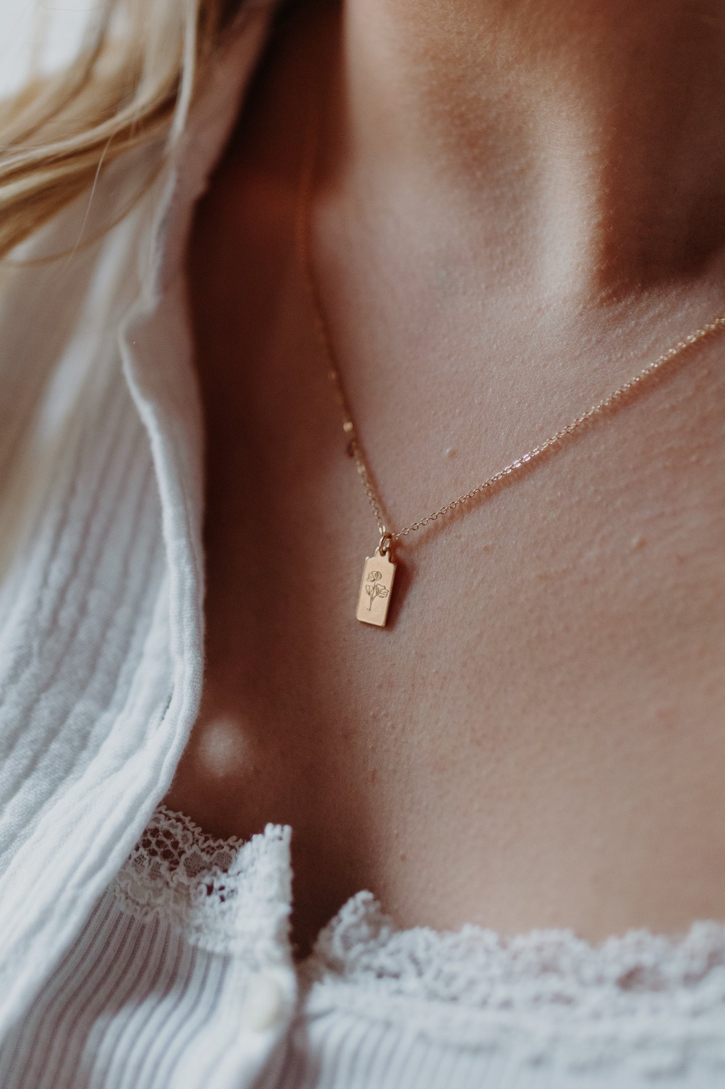 Birth Flower Necklace