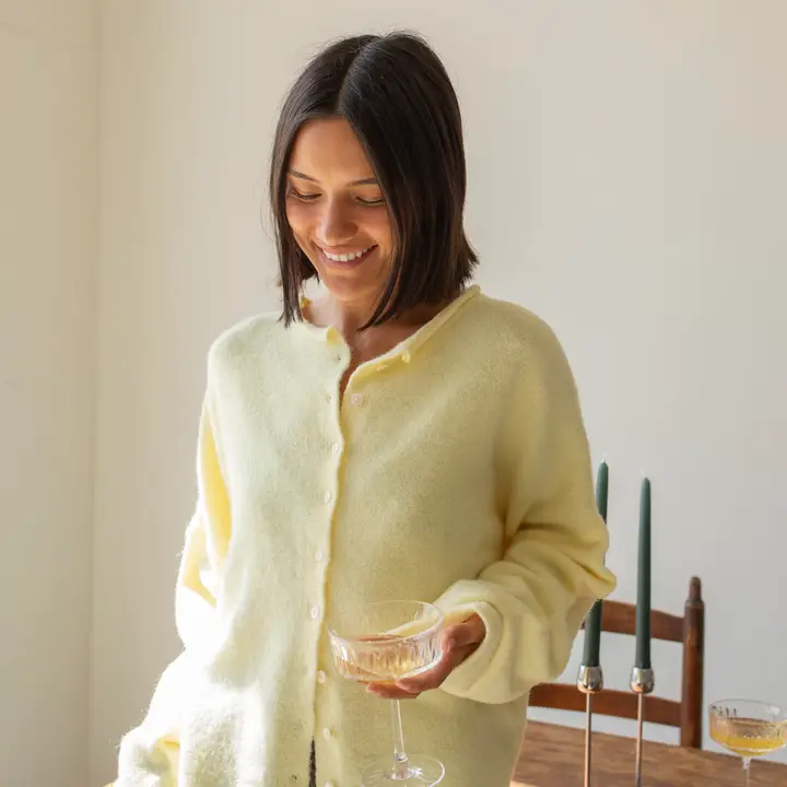 Piper Cardigan: Yellow