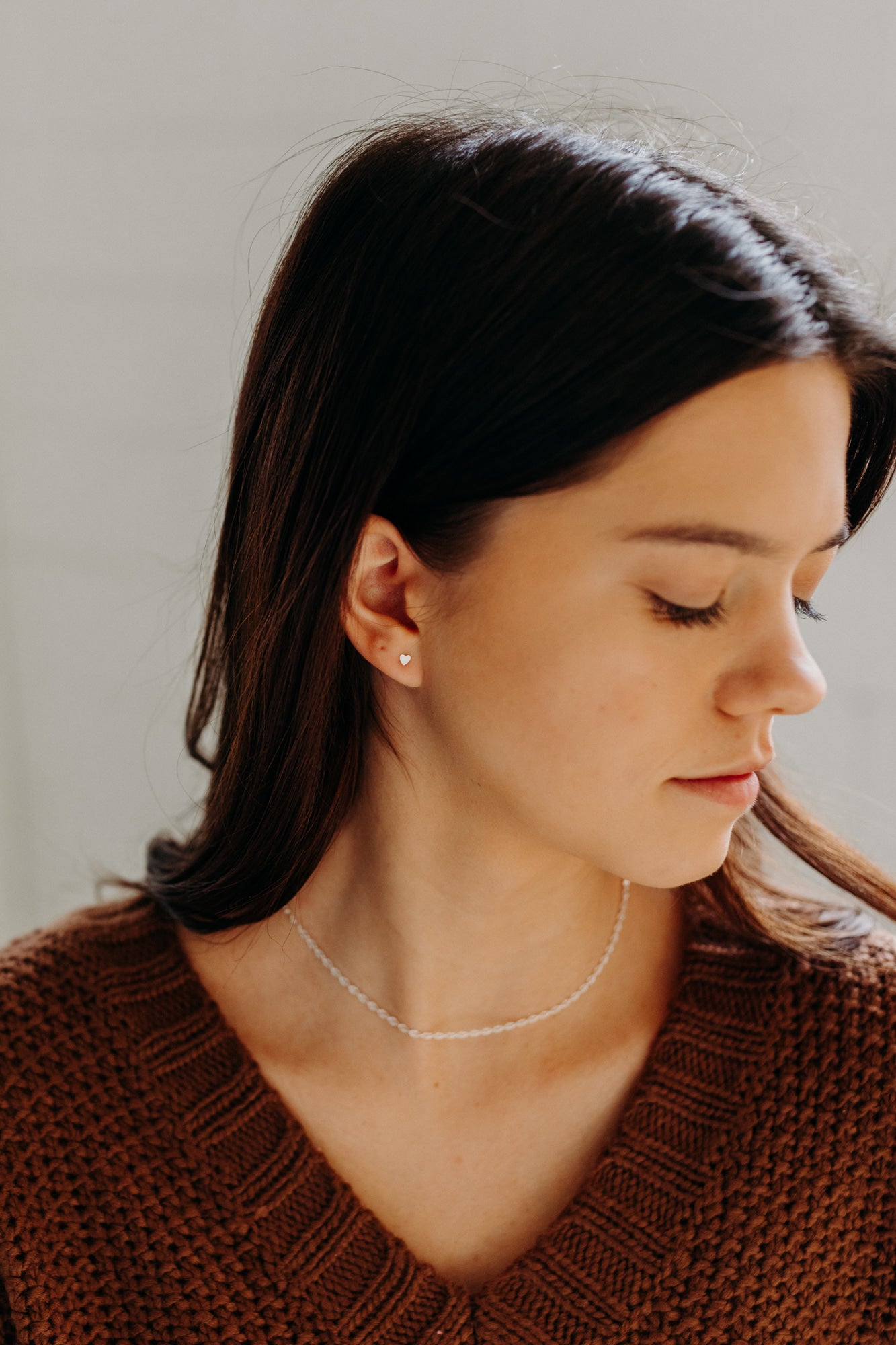 Tiny Heart Studs