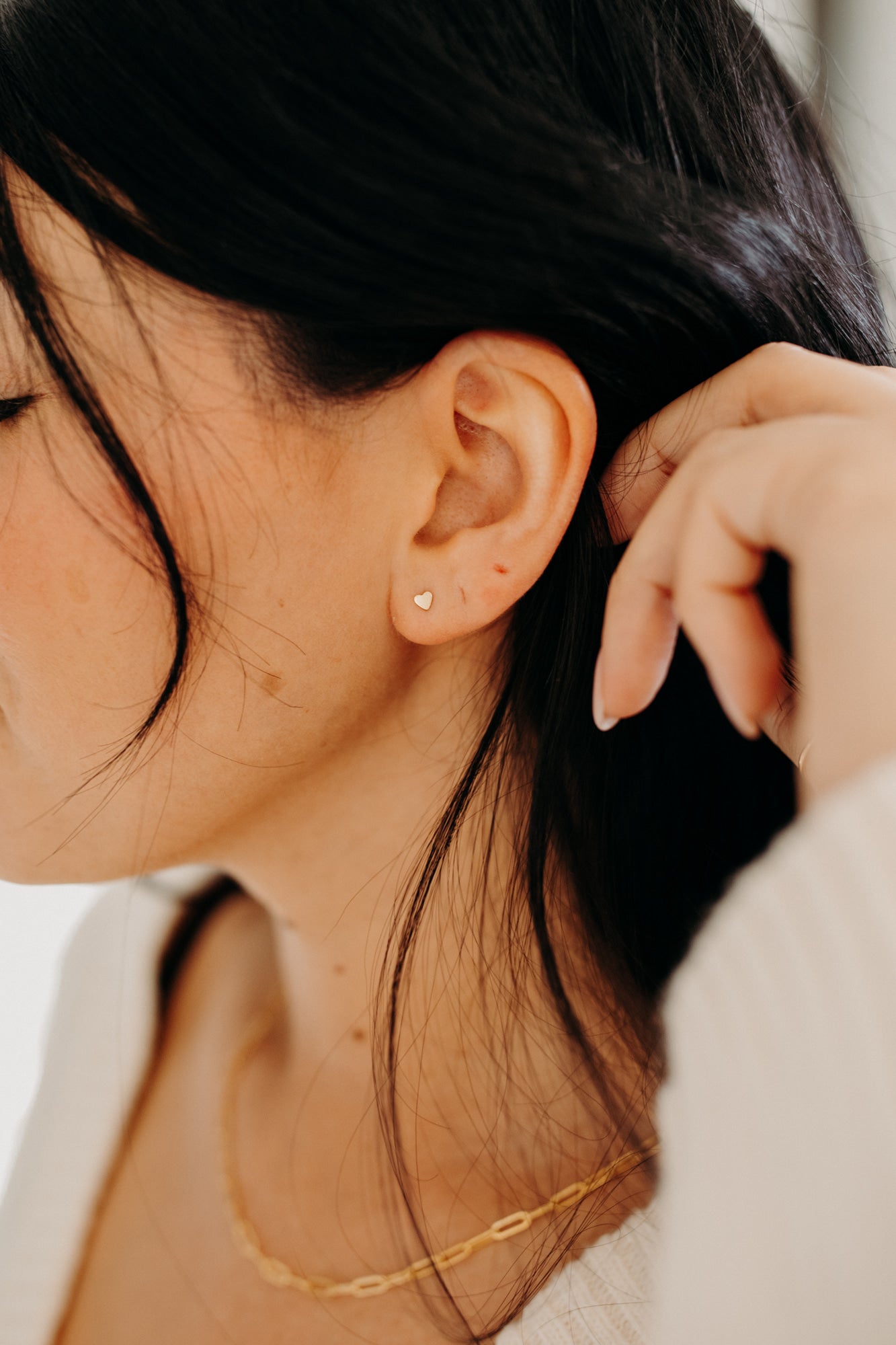 Tiny Heart Studs
