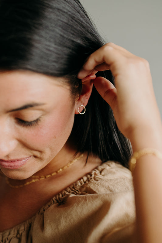 Minimalist Wire Hoops