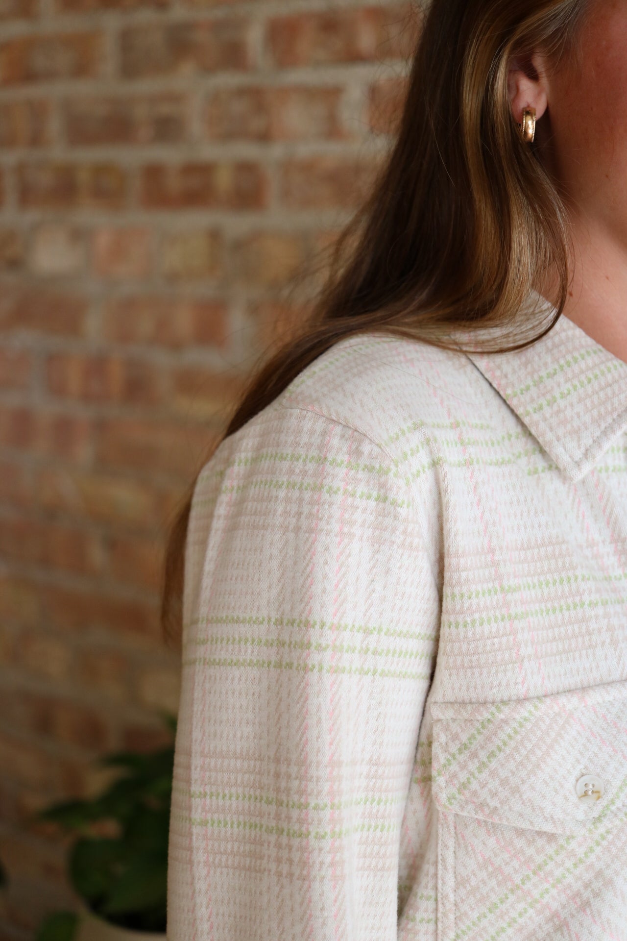 Cassian Shirt: Cream Plaid