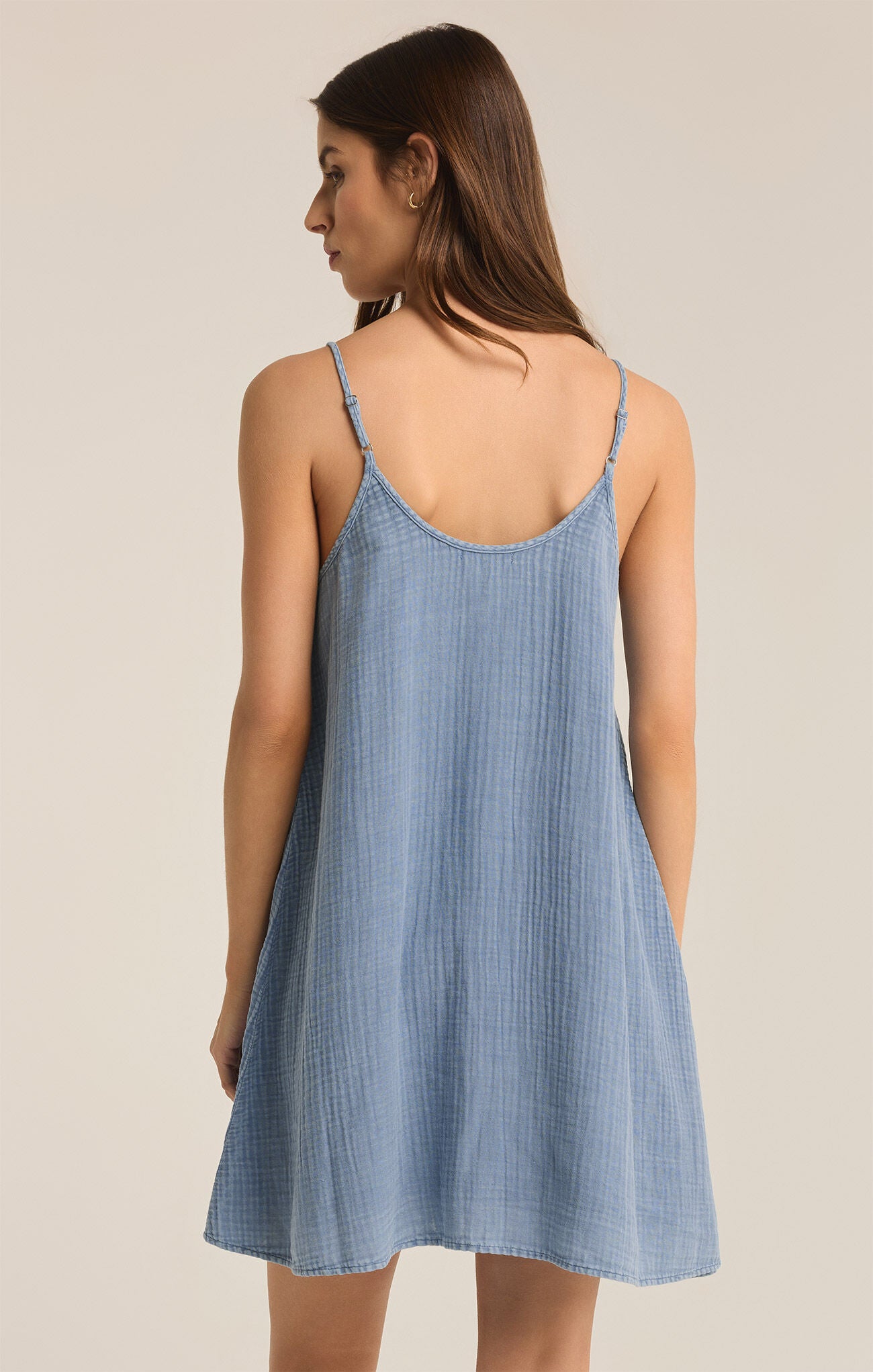 Shana Gauze Dress: Indigo