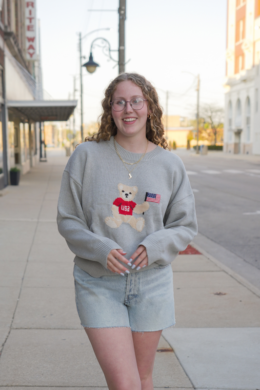 Teddy Bear Knit Sweater