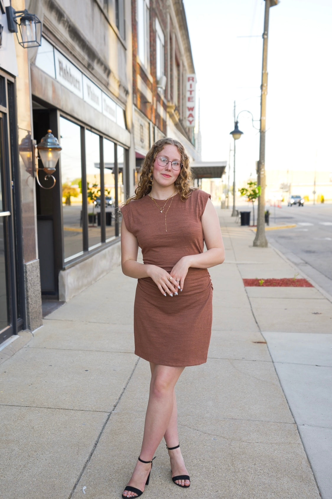Camino Textured Mini Dress