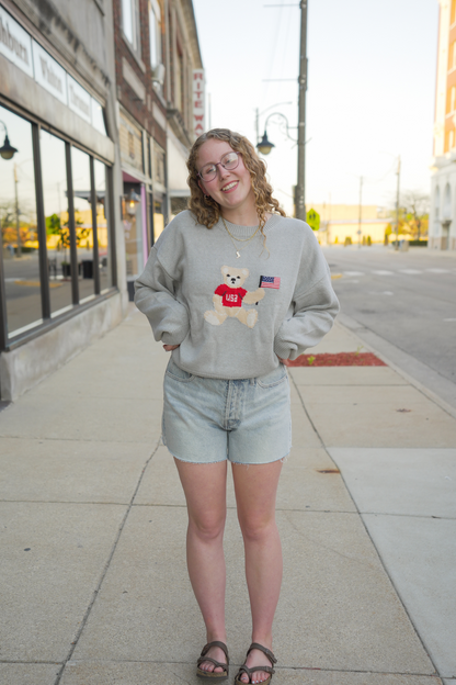 Teddy Bear Knit Sweater