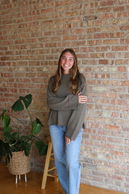 Harvest Sweater: Olive