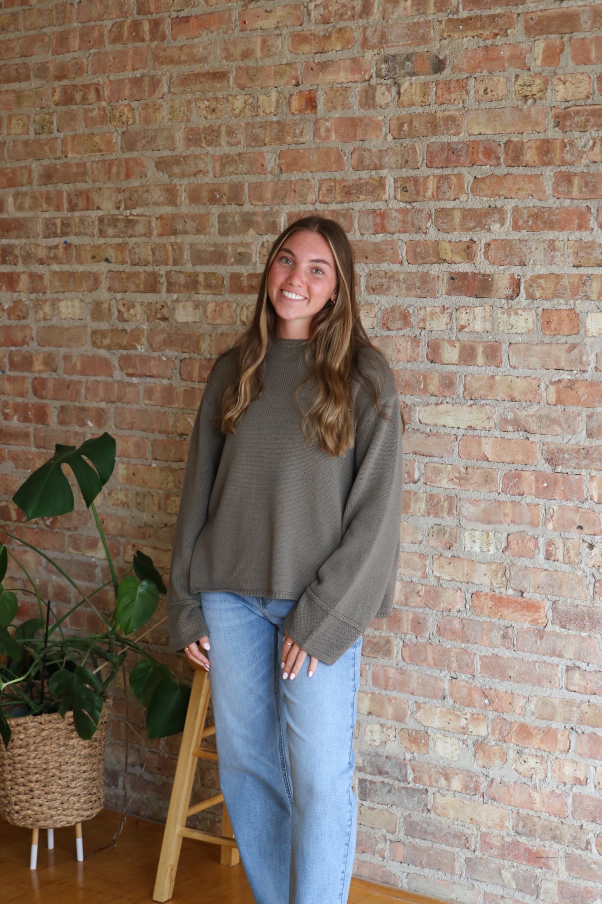Harvest Sweater: Olive