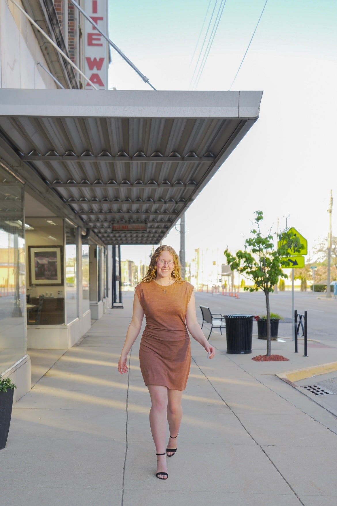 Camino Textured Mini Dress
