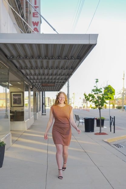 Camino Textured Mini Dress