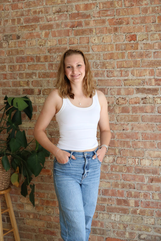 Reversible Tank: White