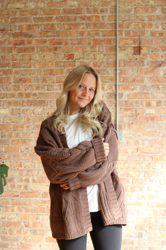 Pecan Chunky Knit Sweater